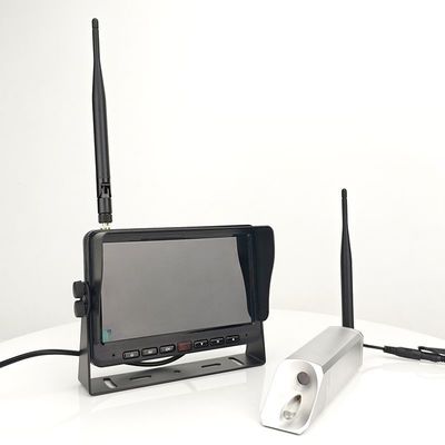 2412MHz - 2484MHz फोर्कलिफ्ट वायरलेस कैमरा सिस्टम 7 इंच वायरलेस रियर व्यू कैमरा
