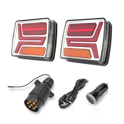 रिचार्जेबल वायरलेस ट्रेलर लाइट्स 4.2V चुंबकीय टेल लाइट किट IP67