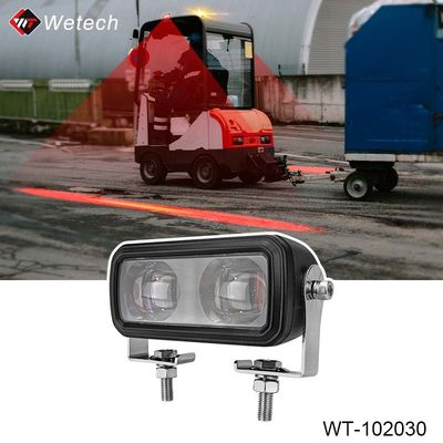 पनरोक फोर्कलिफ्ट कार्य रोशनी 12V 24V फोर्कलिफ्ट पैदल यात्री सुरक्षा रोशनी 30W