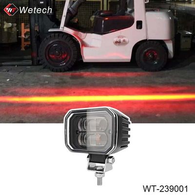10V - 80V फोर्कलिफ्ट रेड जोन लाइट 30W एलईडी फोर्कलिफ्ट सुरक्षा रोशनी ब्रैकेट स्टेनलेस स्टील के साथ