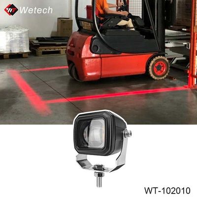 10V - 80V फोर्कलिफ्ट रेड जोन लाइट 10W ब्लू फोर्कलिफ्ट लाइट्स विथ डाईकास्ट एल्यूमीनियम हाउसिंग