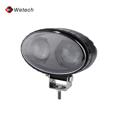 10V - 80V ब्लू एलईडी स्पॉट लाइट IP67 स्टेनलेस स्टील माउंटिंग ब्रैकेट के साथ ट्रक स्पॉट लाइट्स