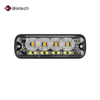 वाणिज्यिक ग्रिड स्ट्रोब लाइट्स 6W - 10W ट्रकों के लिए एम्बर स्ट्रोब लाइट्स