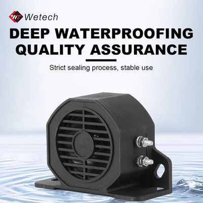 ऑपरेटिंग वोल्टेज 12-24V DC फोर्कलिफ्ट सुरक्षा चेतावनी बजर हॉर्न 110V ट्रक रिवर्सिंग स्पीकर बैक अप अलार्म