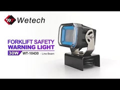 WT-10460 फोर्कलिफ्ट ब्लू सेफ्टी लाइट्स 60W फोर्कलिफ्ट लैंप अनुकूलित