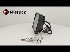 जलरोधक 12V 24V डीसी 24W एलईडी कार्य प्रकाश बाढ़ बीम