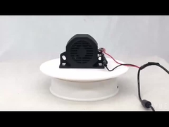 IP67 फोर्कलिफ्ट बैकअप अलार्म ब्लैक फोर्कलिफ्ट रिवर्सिंग बीपर 15W टिकाऊ नायलॉन सामग्री के साथ