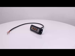 WT-TC10912-2 साइड फ्लैशिंग 12V - 24V LED स्ट्रोब चेतावनी लाइट्स IP67 स्ट्रोब लाइट वाहन के लिए