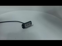 WT-T10909 IP67 फ्लैश स्ट्रोब एम्बर एलईडी लाइट 12V 24V ट्रक स्ट्रोब लाइट